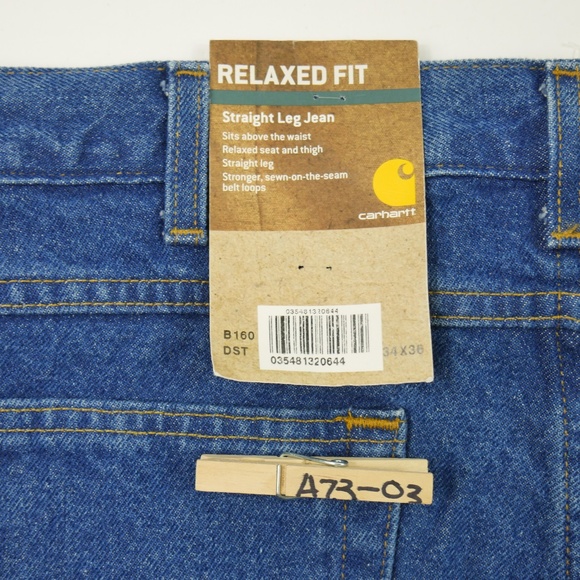 NEW Carhartt B160 Relaxed Fit Straight Leg Jean - Picture 4 of 8